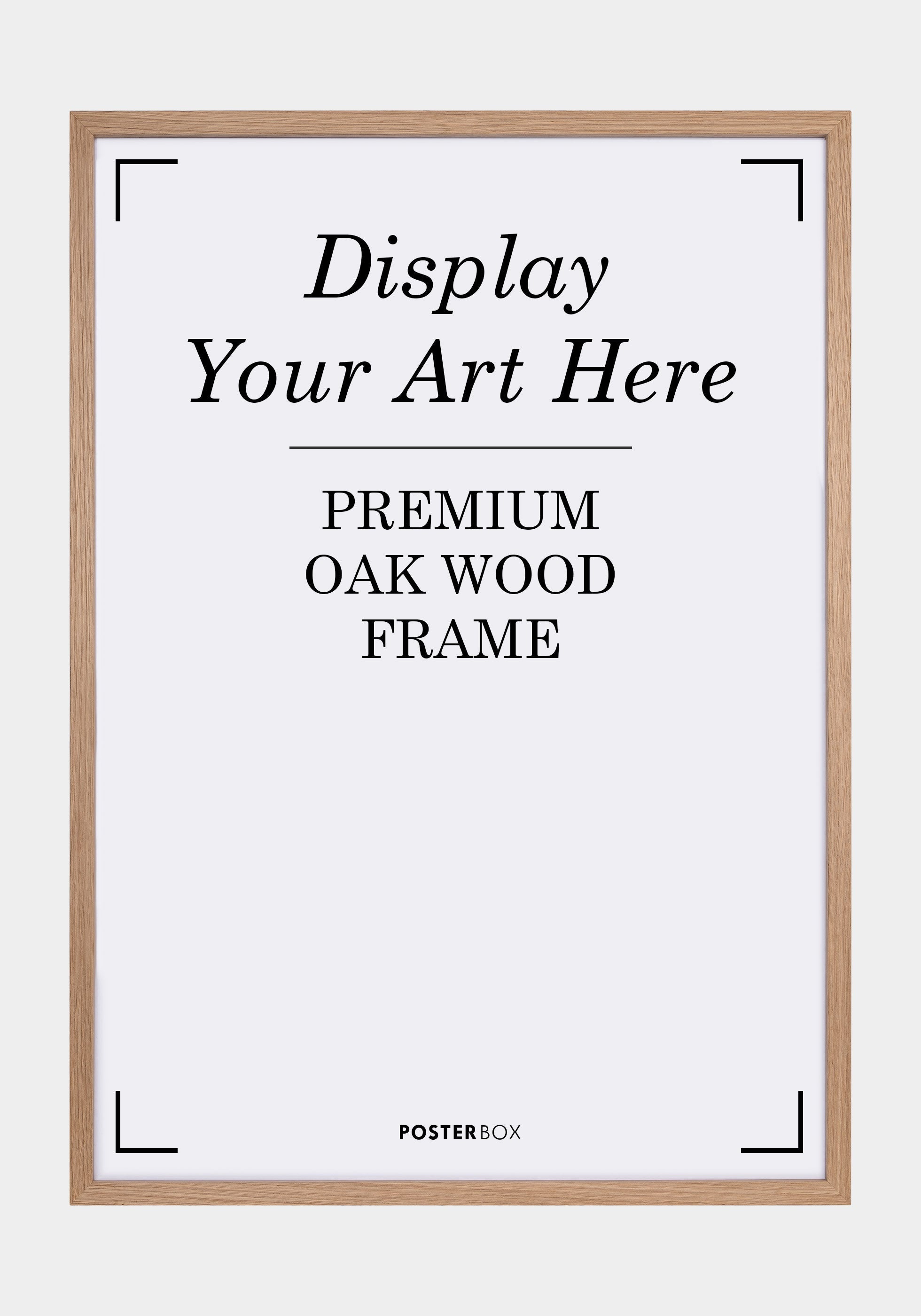 Premium Wood frame Nielsen Oak Plakat