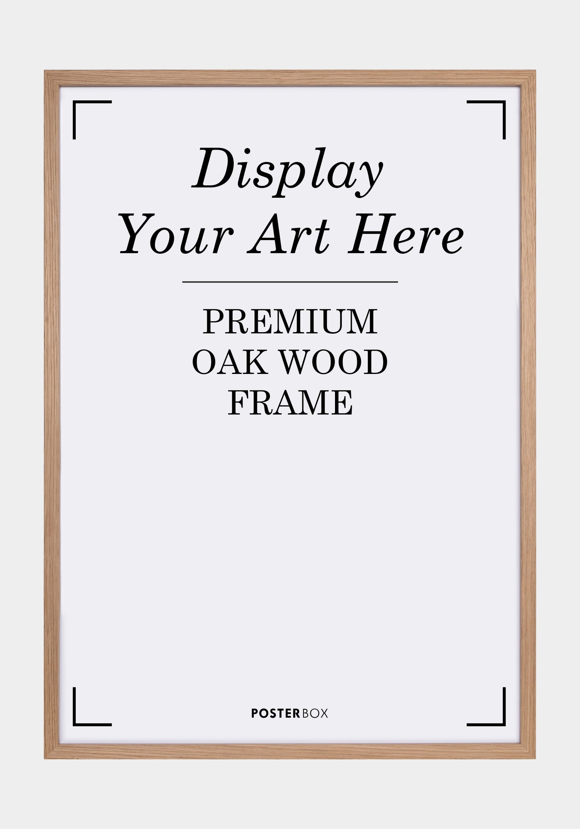 Premium Wood frame Nielsen Oak Plakat
