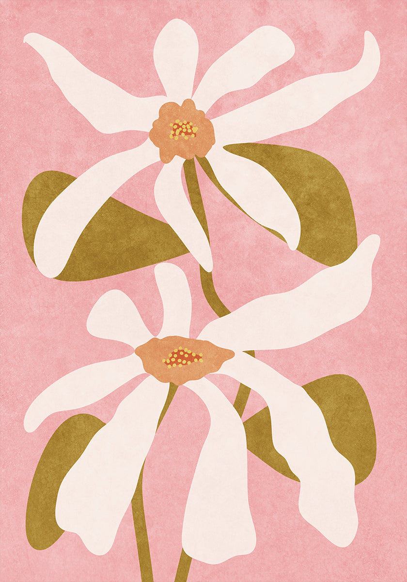 Abstract Flowers I Plakat - Posterbox