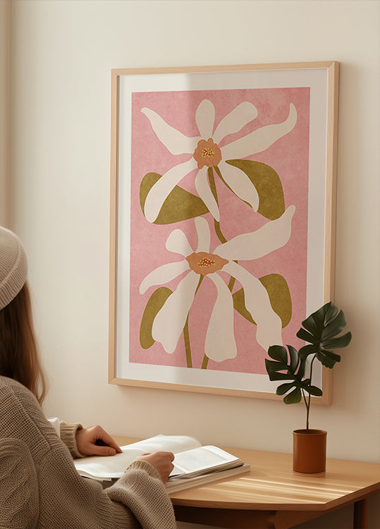 Abstract Flowers I Plakat - Posterbox