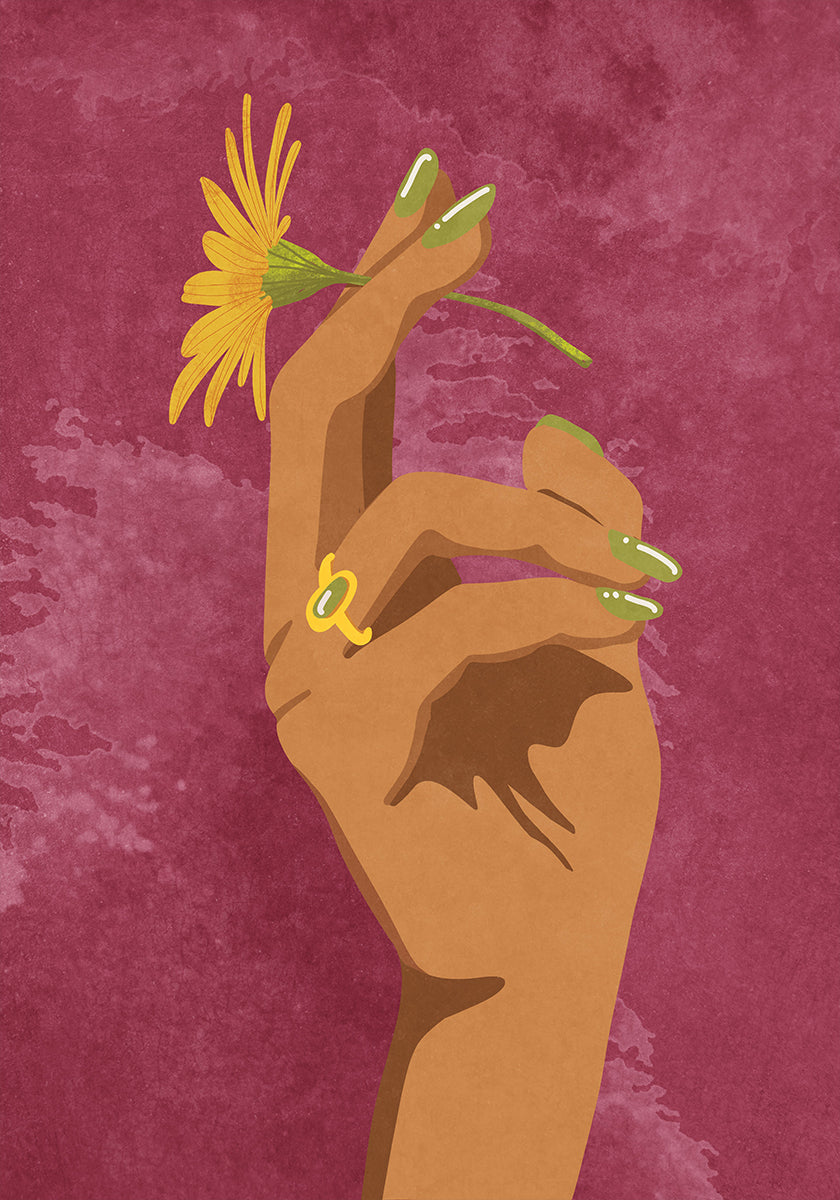 Smoking Flower Plakat - Posterbox