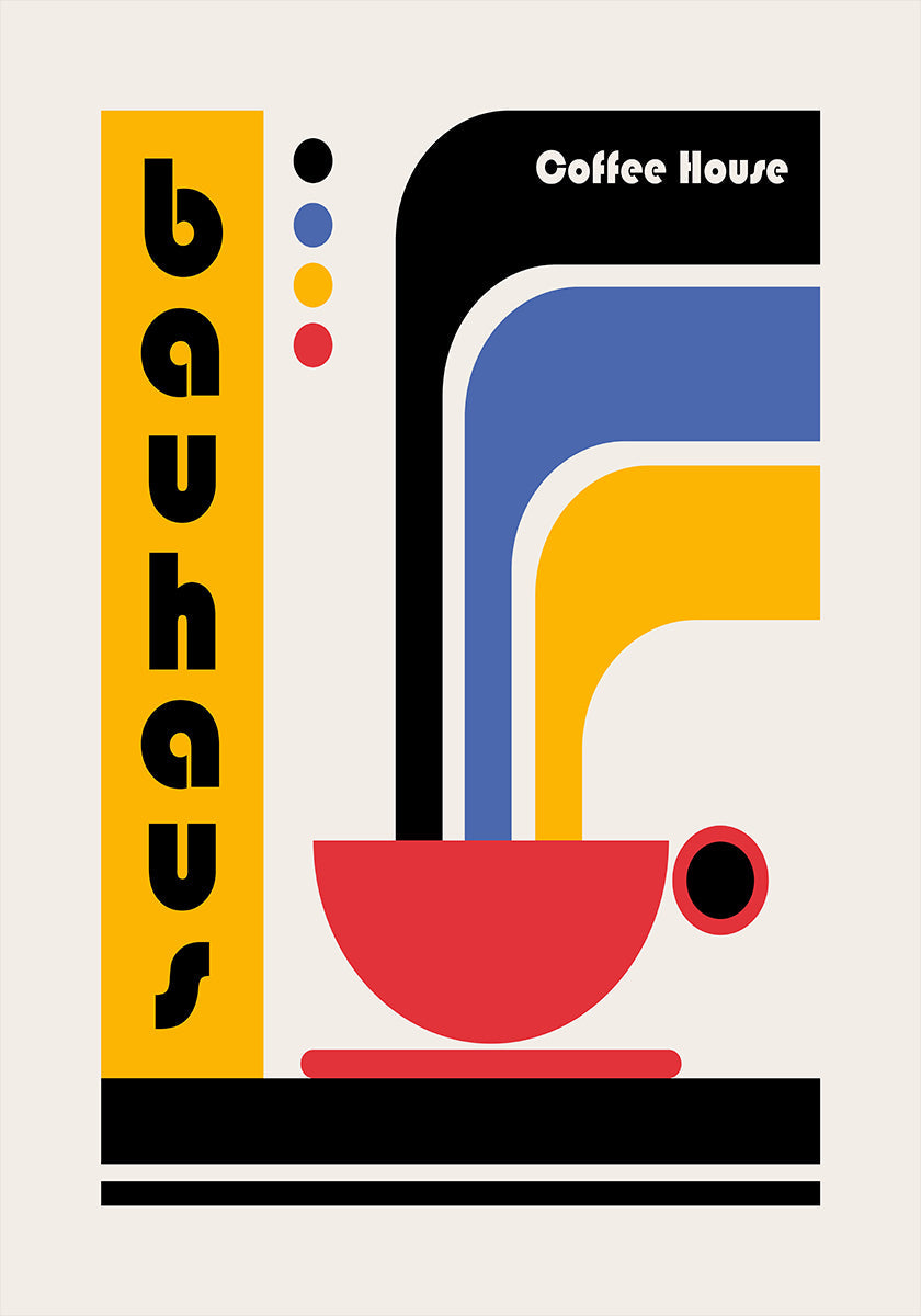Bauhaus Coffee House Plakat - Posterbox