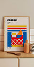 Negroni Bauhaus Cocktail Plakat - Posterbox