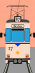 Berlin Tram Plakat - Posterbox