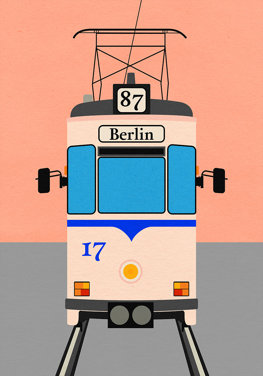 Berlin Tram Plakat - Posterbox