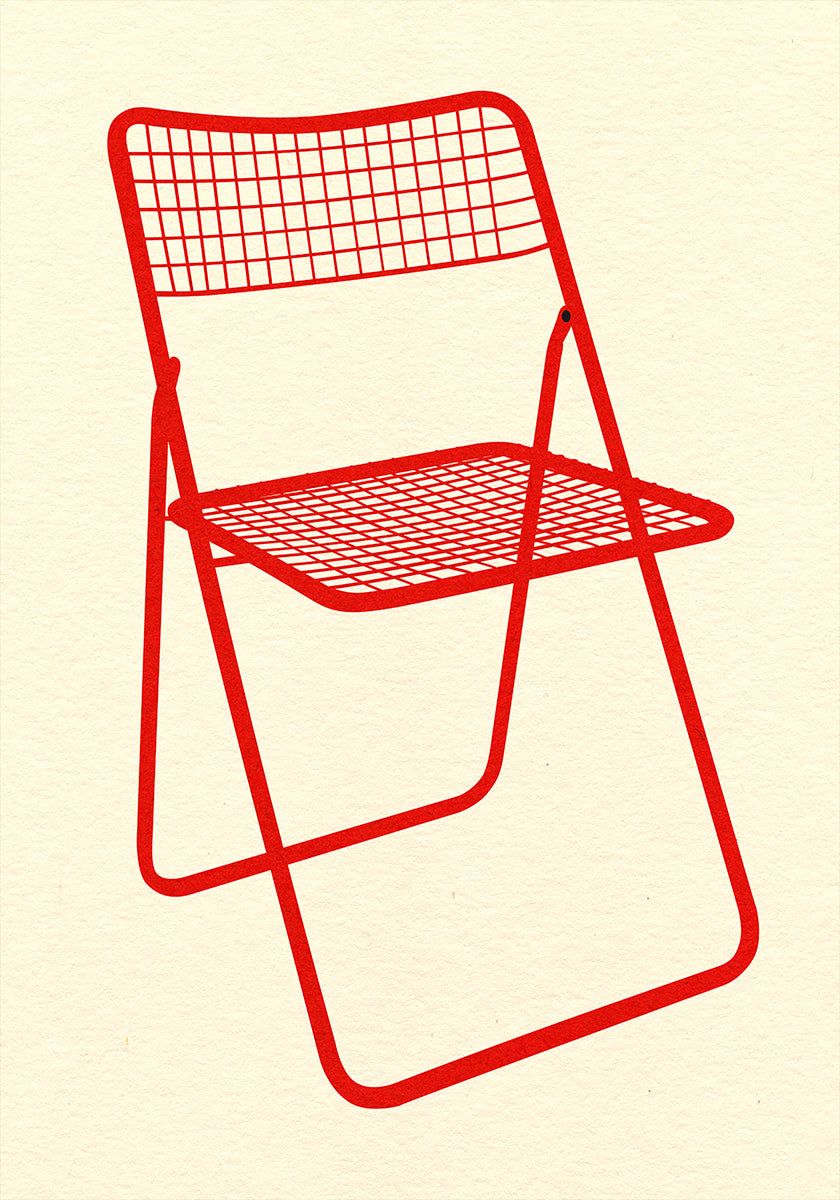 Ted Net Chair Red - Posterbox