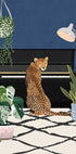 Cheetah playing piano Plakat - Posterbox