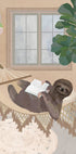 Lazy sloth in hammock Plakat - Posterbox