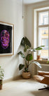Neon Halloween Skull Plakat - Posterbox