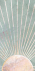 Sage Green Boho Sun Plakat - Posterbox