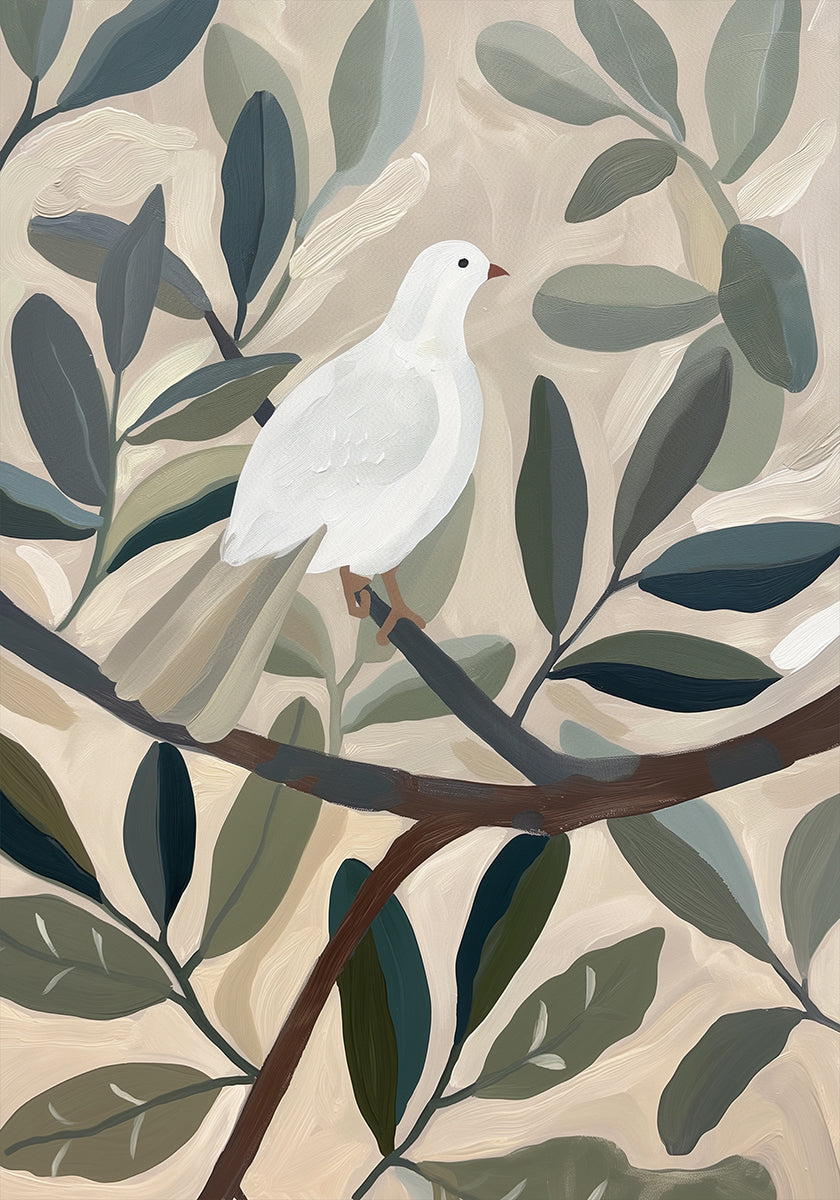 Dove In Tree Plakat - Posterbox