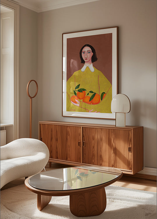 Lady with Oranges Plakat - Posterbox