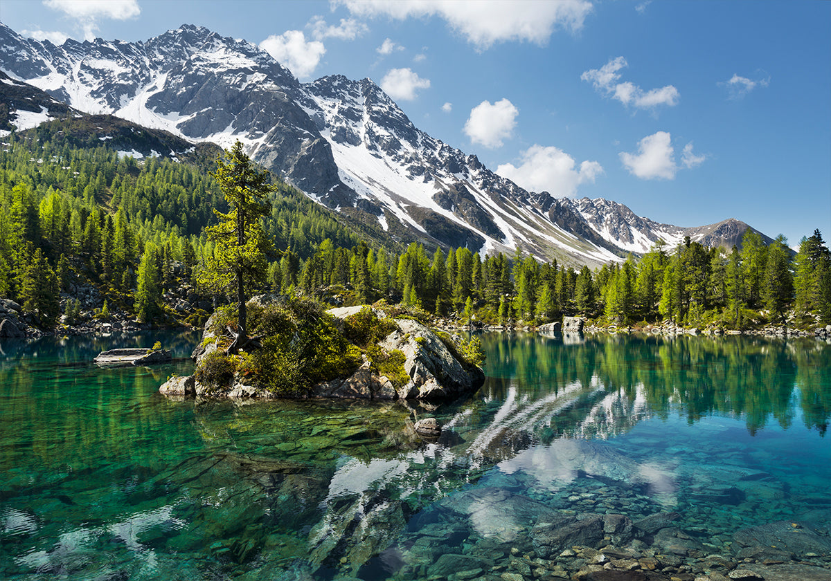 Green Mountain Lake Plakat - Posterbox