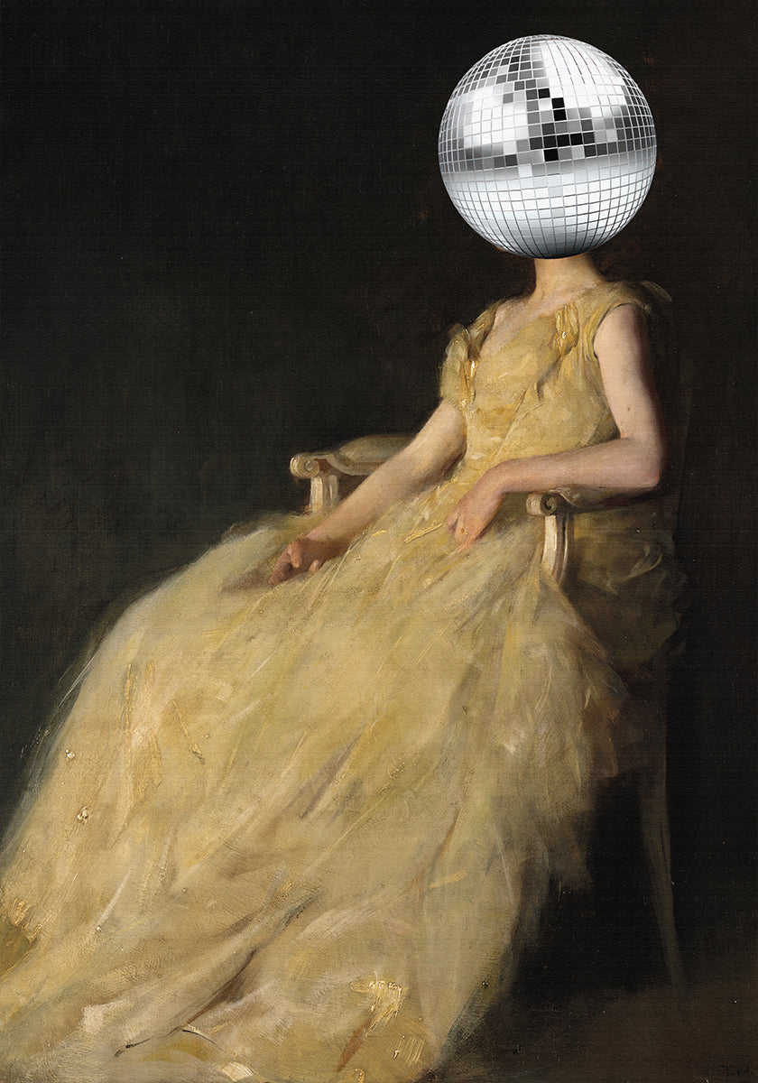 Disco Head Vintage Collage - Posterbox