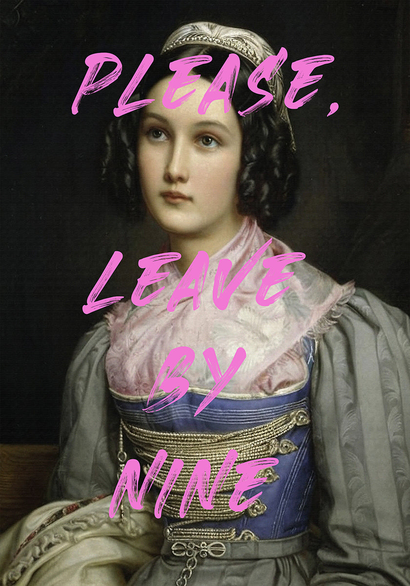 Please, Leave By Nine Plakat - Posterbox