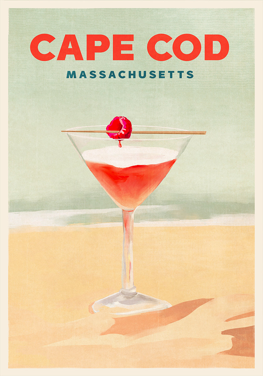 Cape Cod Cocktail Tall Plakat - Posterbox