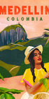 Medellin Colombia Travel Plakat - Posterbox