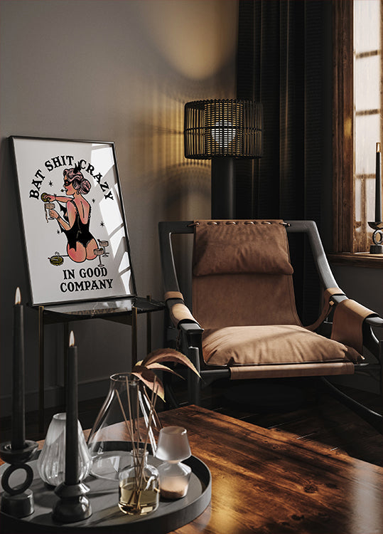 Bat Shit Crazy Funny Pin-Up Art (NEW) - Posterbox