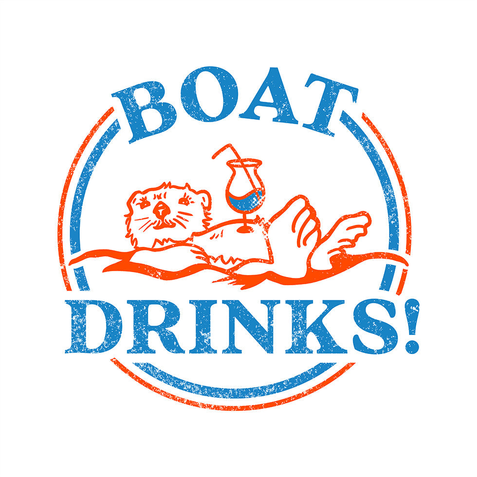 Boat Drinks Cocktail Drinking Otter (NEW) - Posterbox