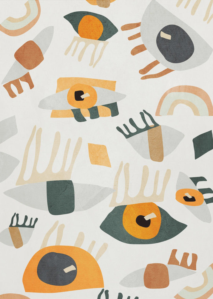 Abstract Art Eyes Plakat - Posterbox