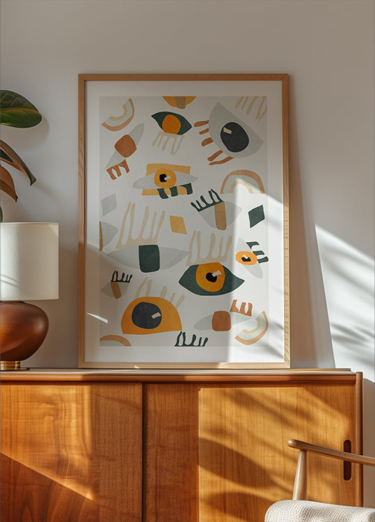 Abstract Art Eyes Plakat - Posterbox