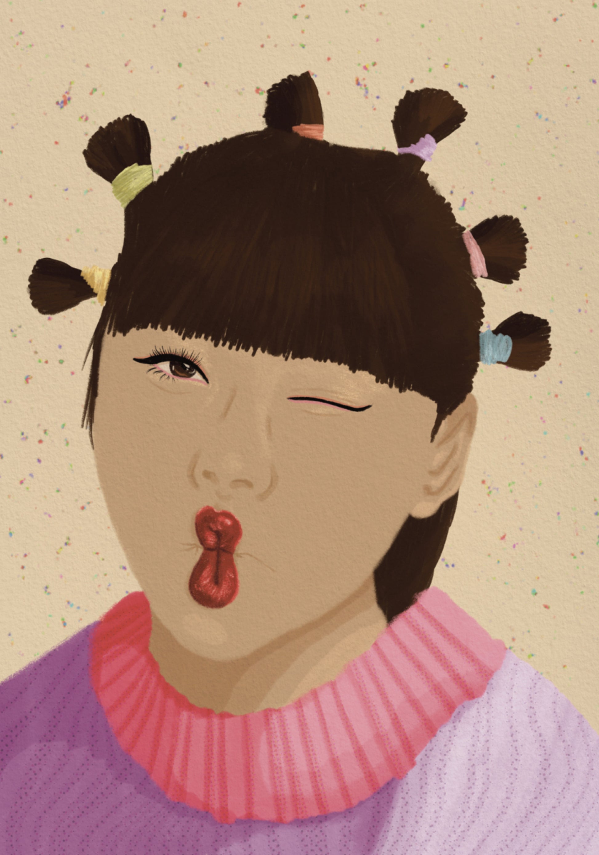 Playful Winking Portrait