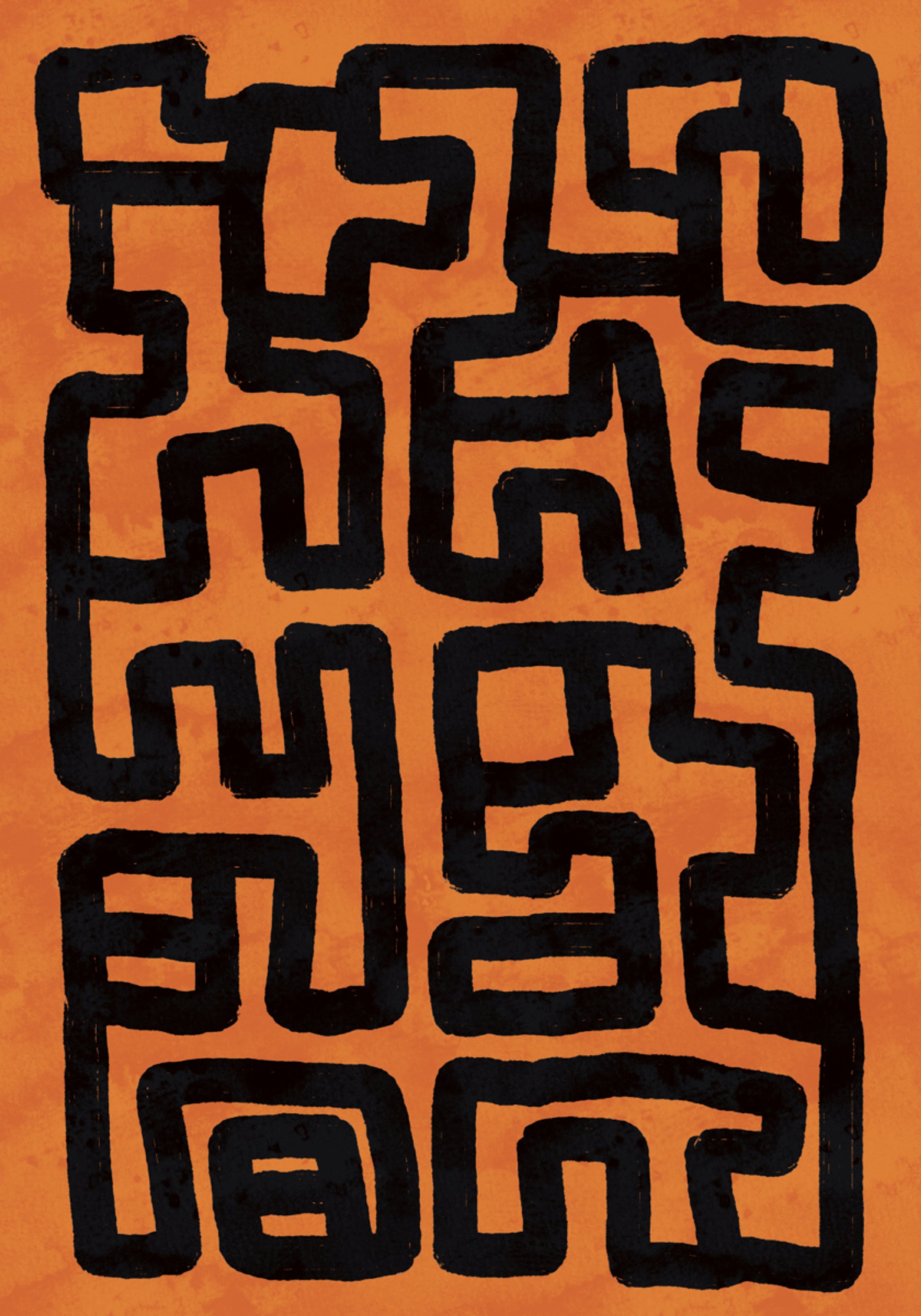 Abstract Tribal Maze