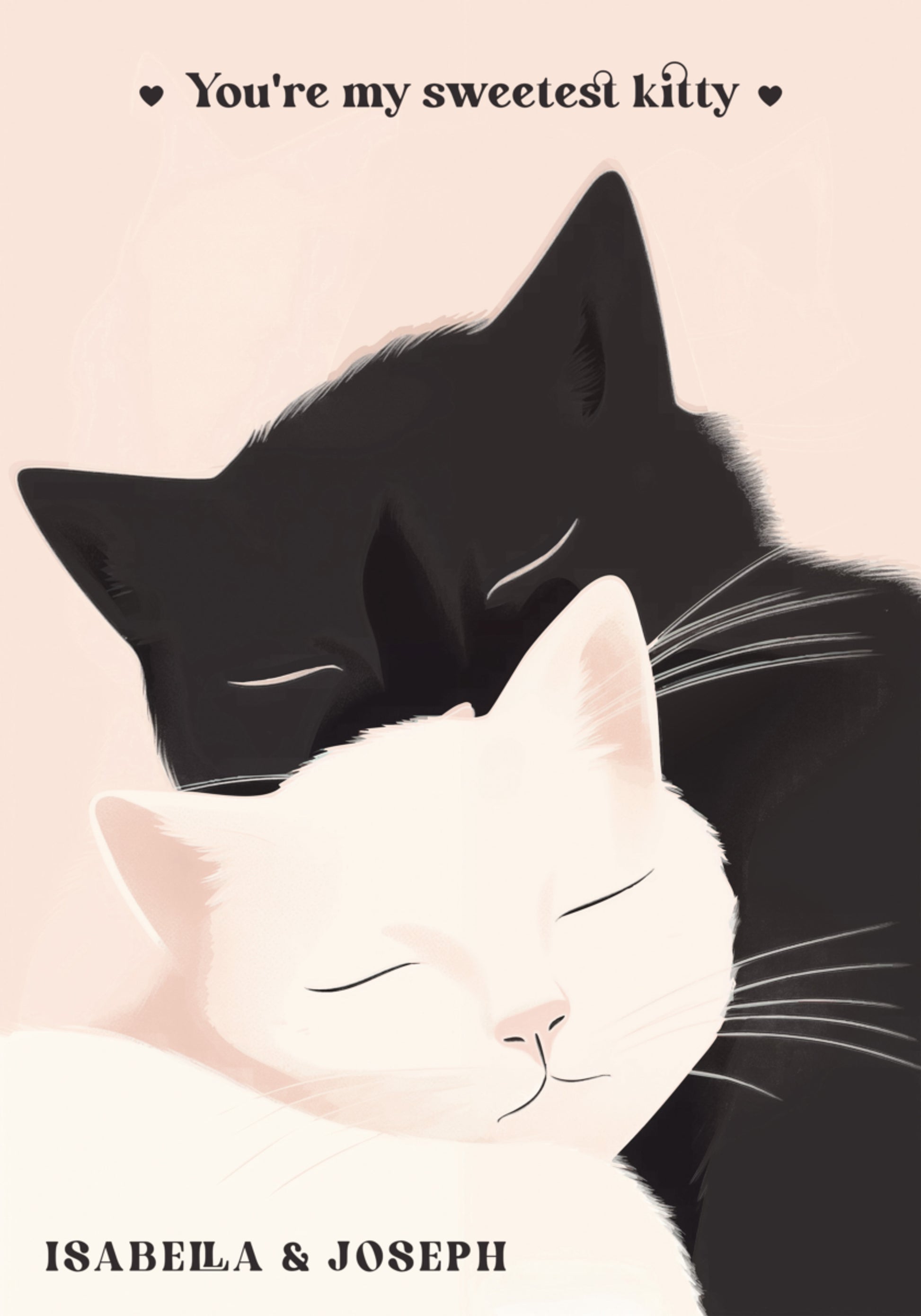 Ikke-personlig Kat Kærlighed Illustration