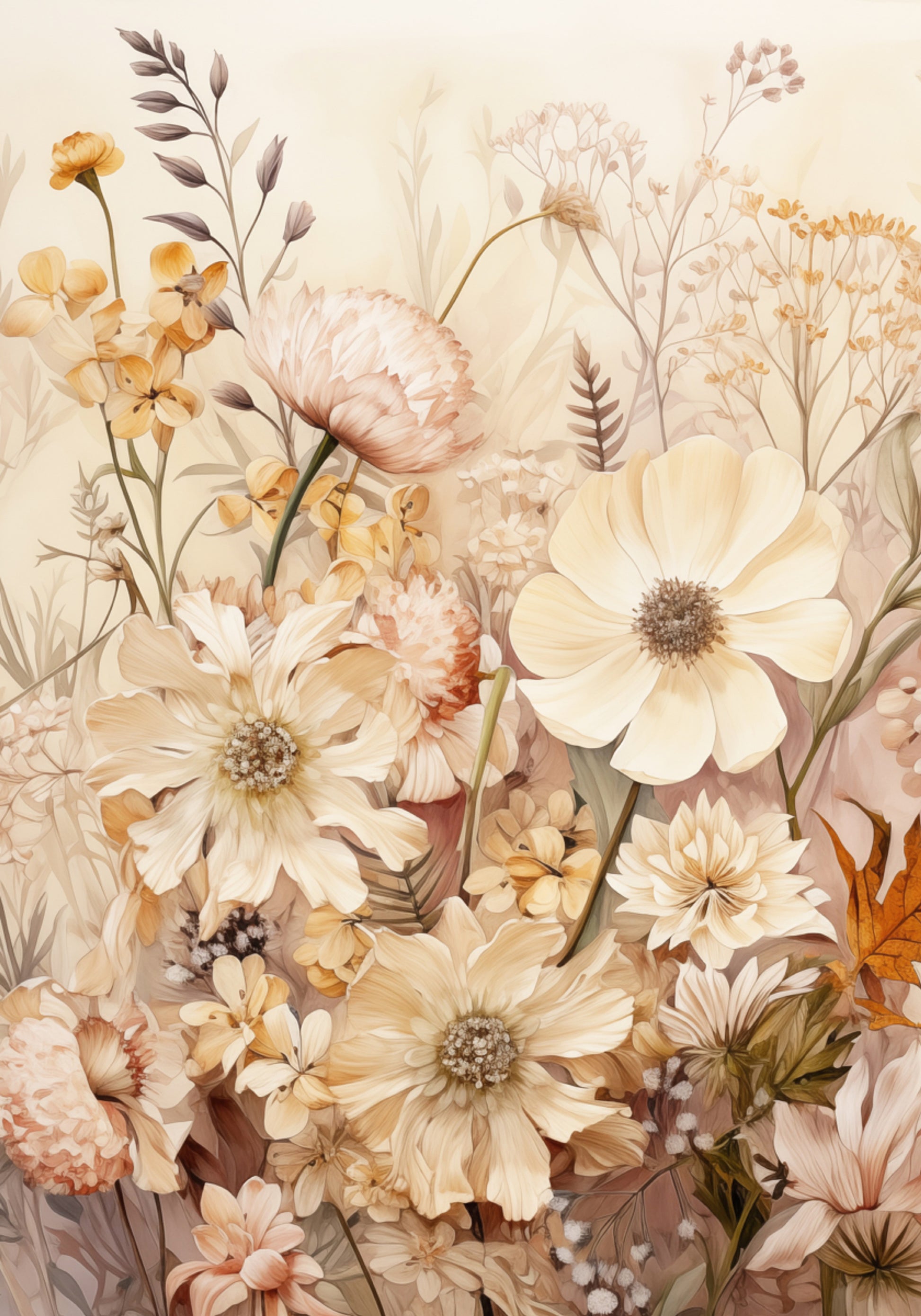 Warm Floral Garden