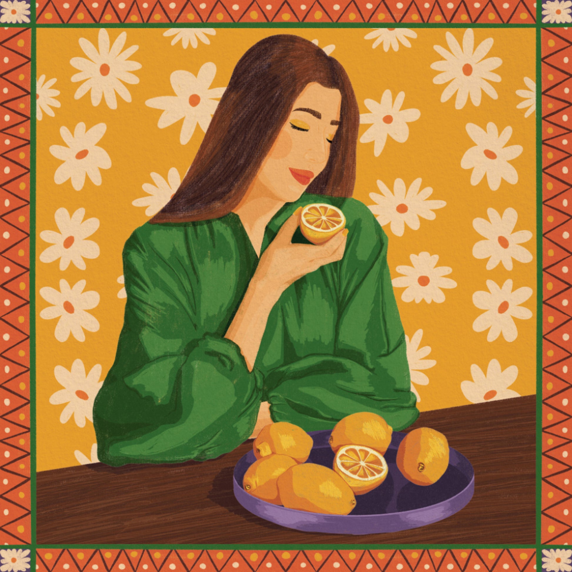 Boho Lemon Girl