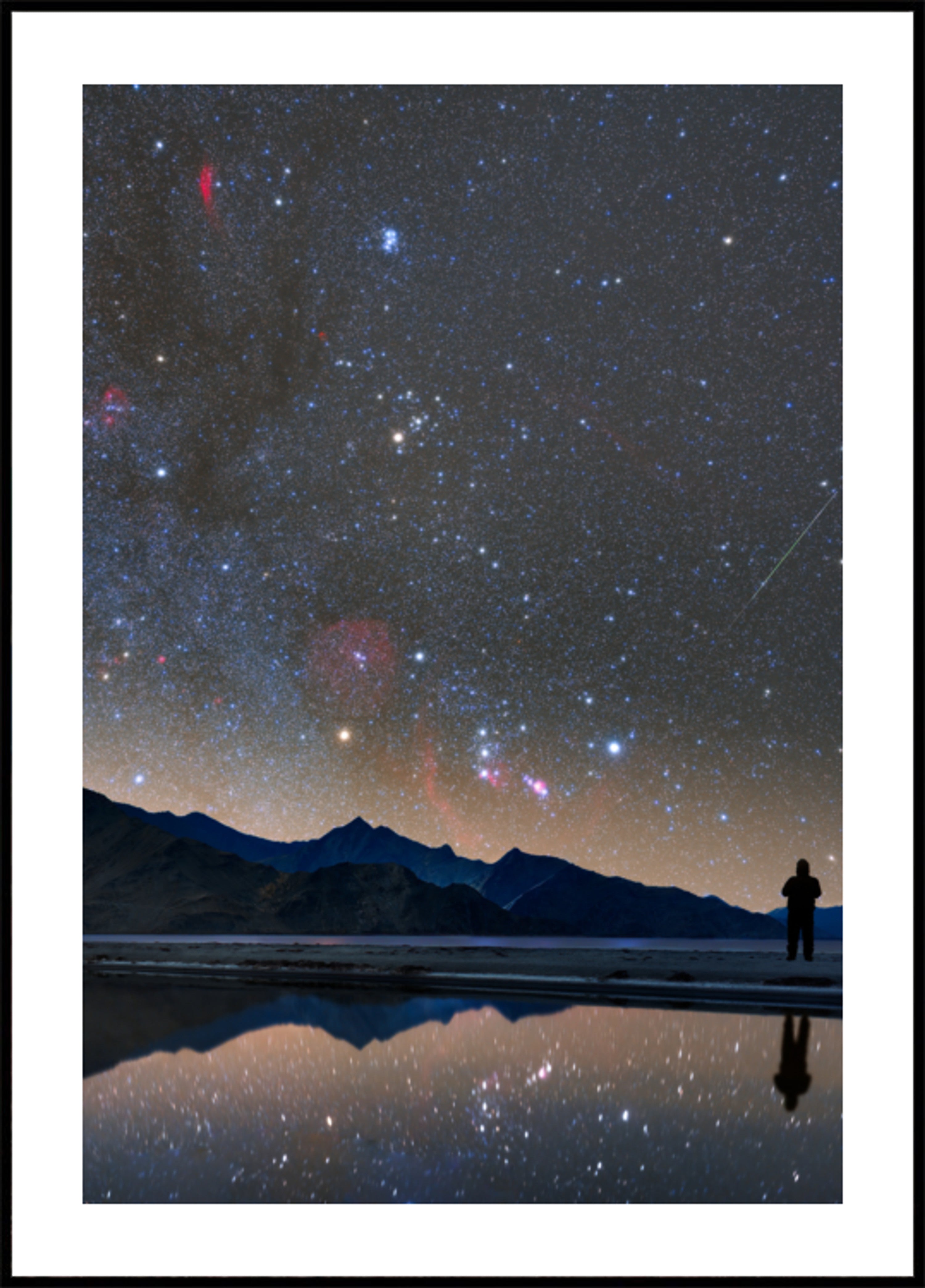 Stargazer Night Sky Reflection