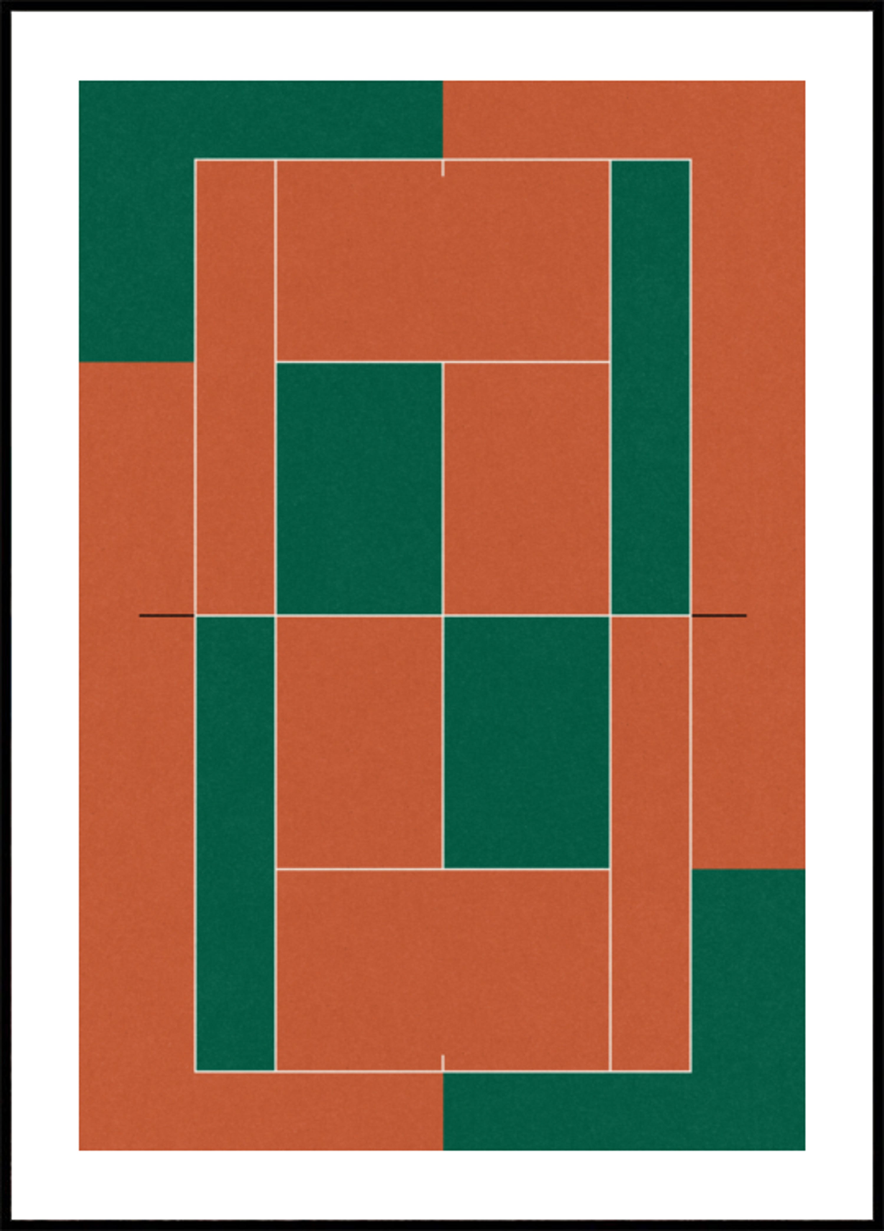 Geometric Tennis Court