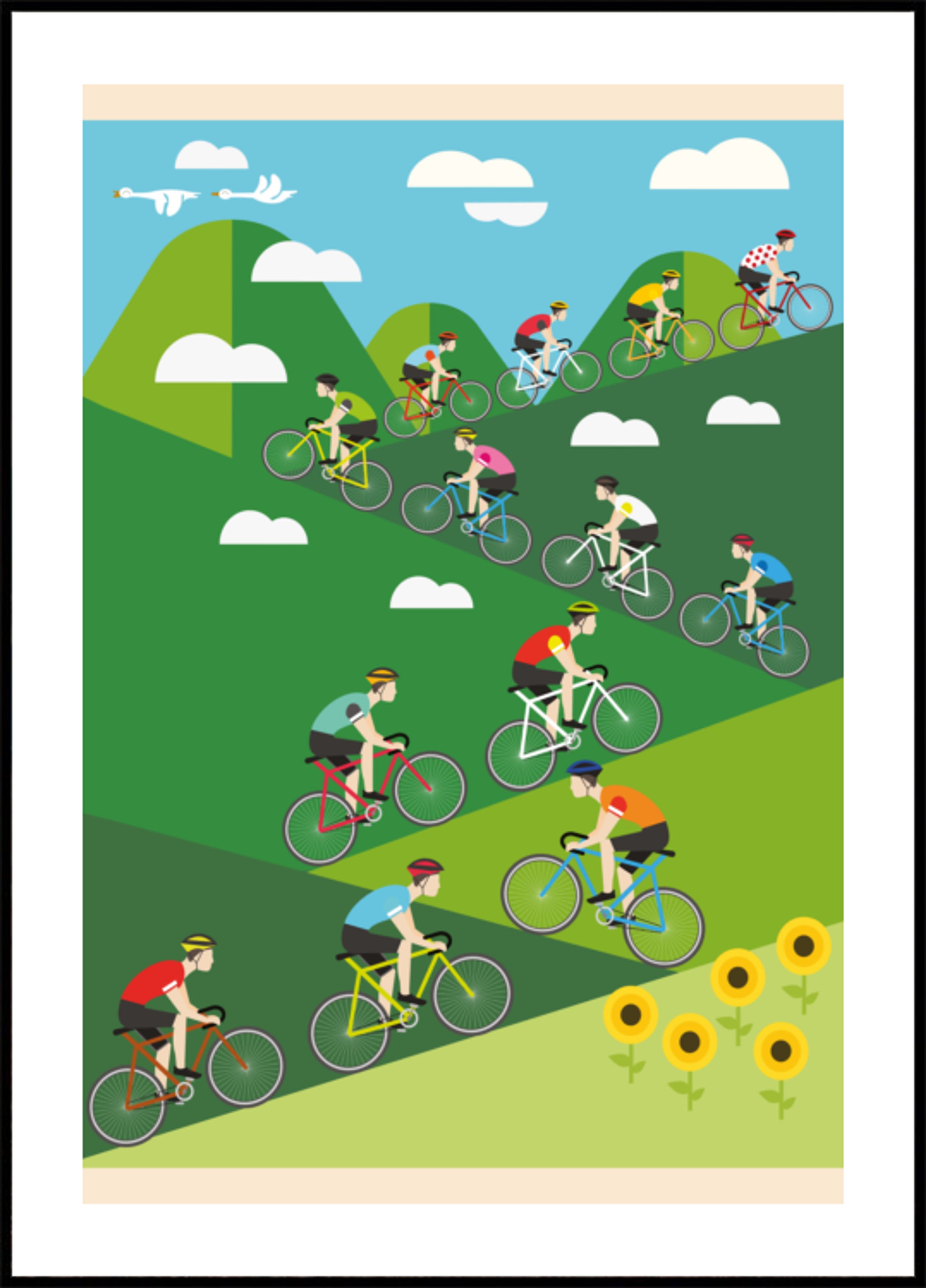 Uphill Cycling Race