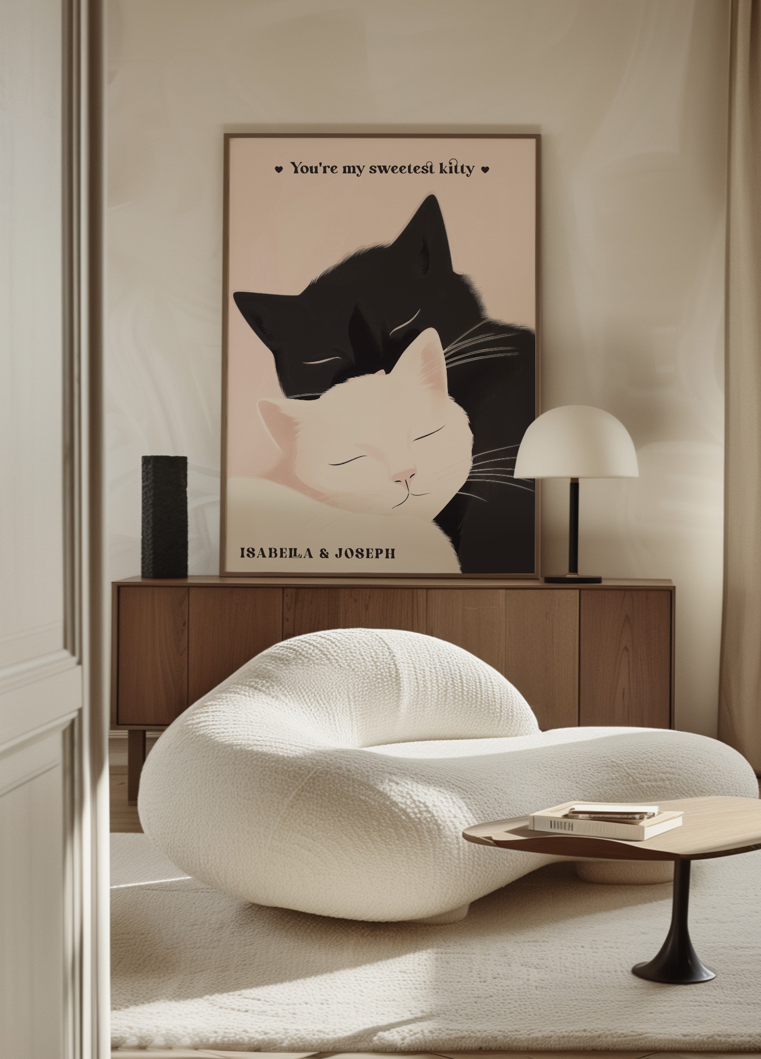 Ikke-personlig Kat Kærlighed Illustration