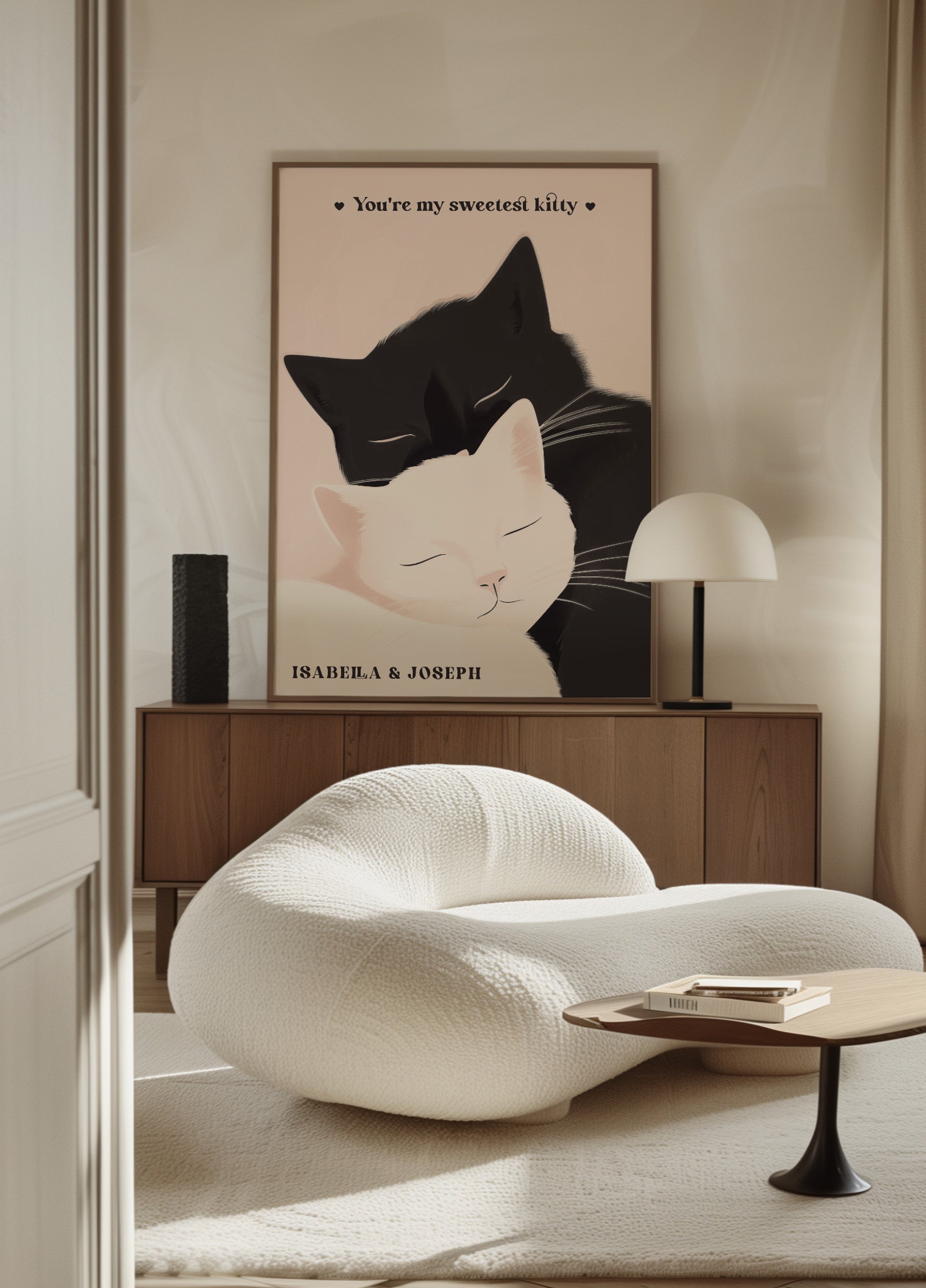 Ikke-personlig Kat Kærlighed Illustration