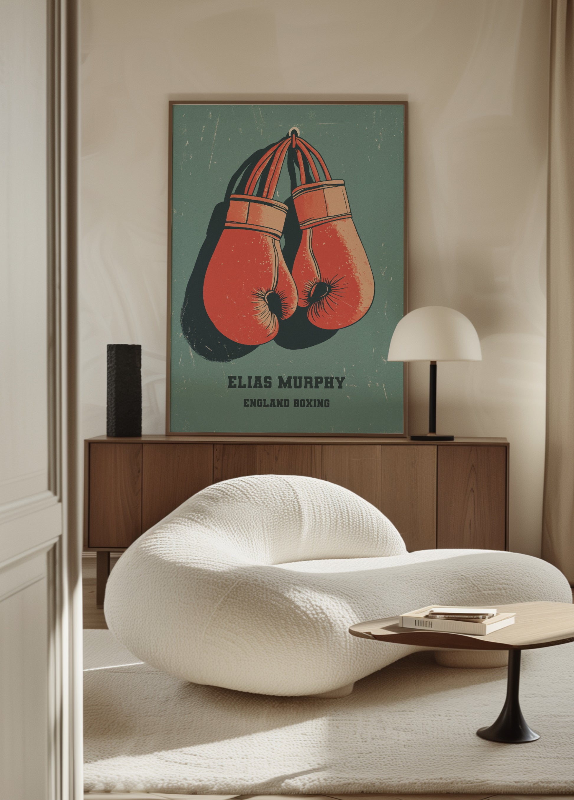 Vintage Boksehandsker Plakat