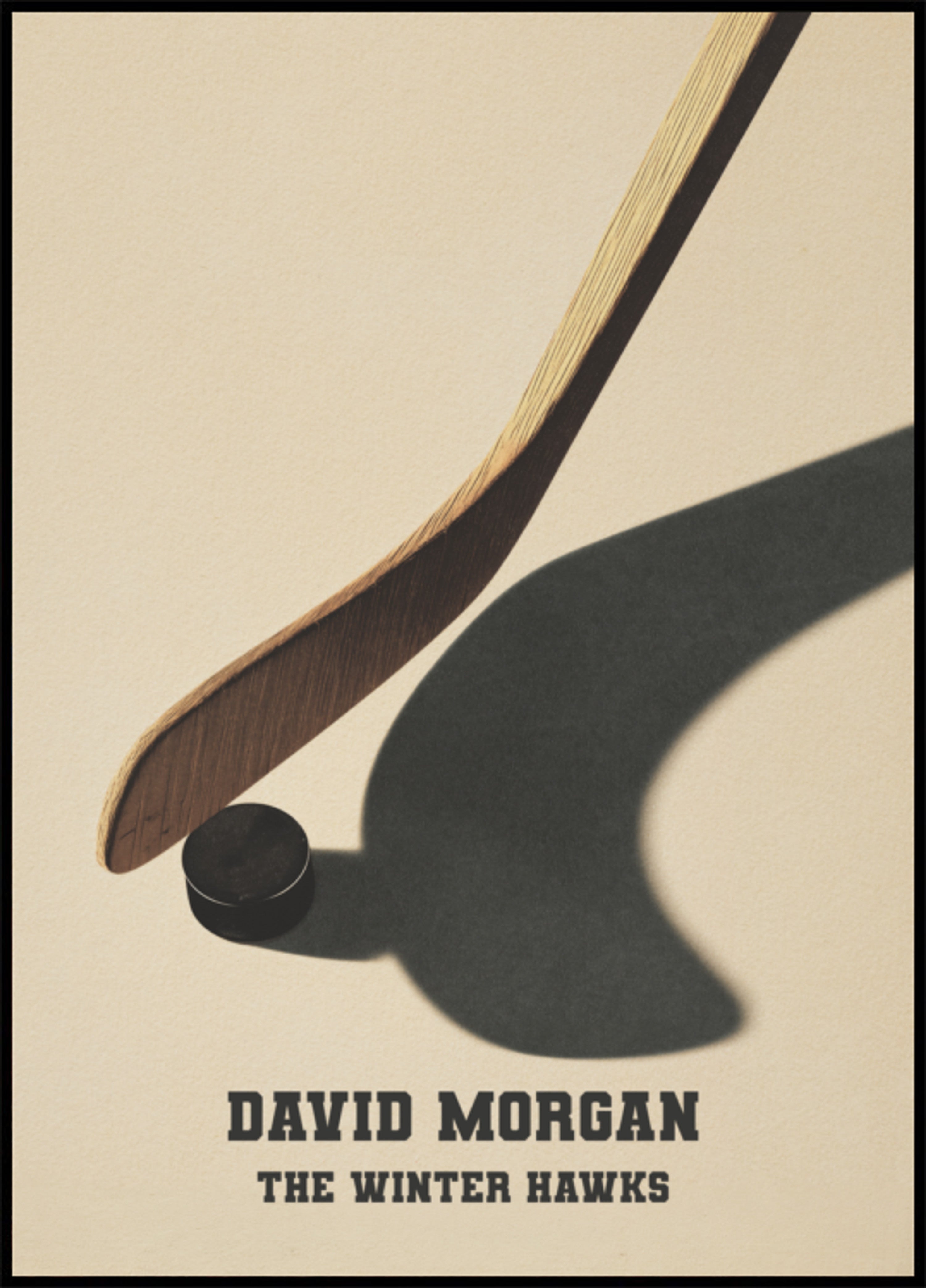 Vintage Hockey Støvle og Puck Skyggebillet