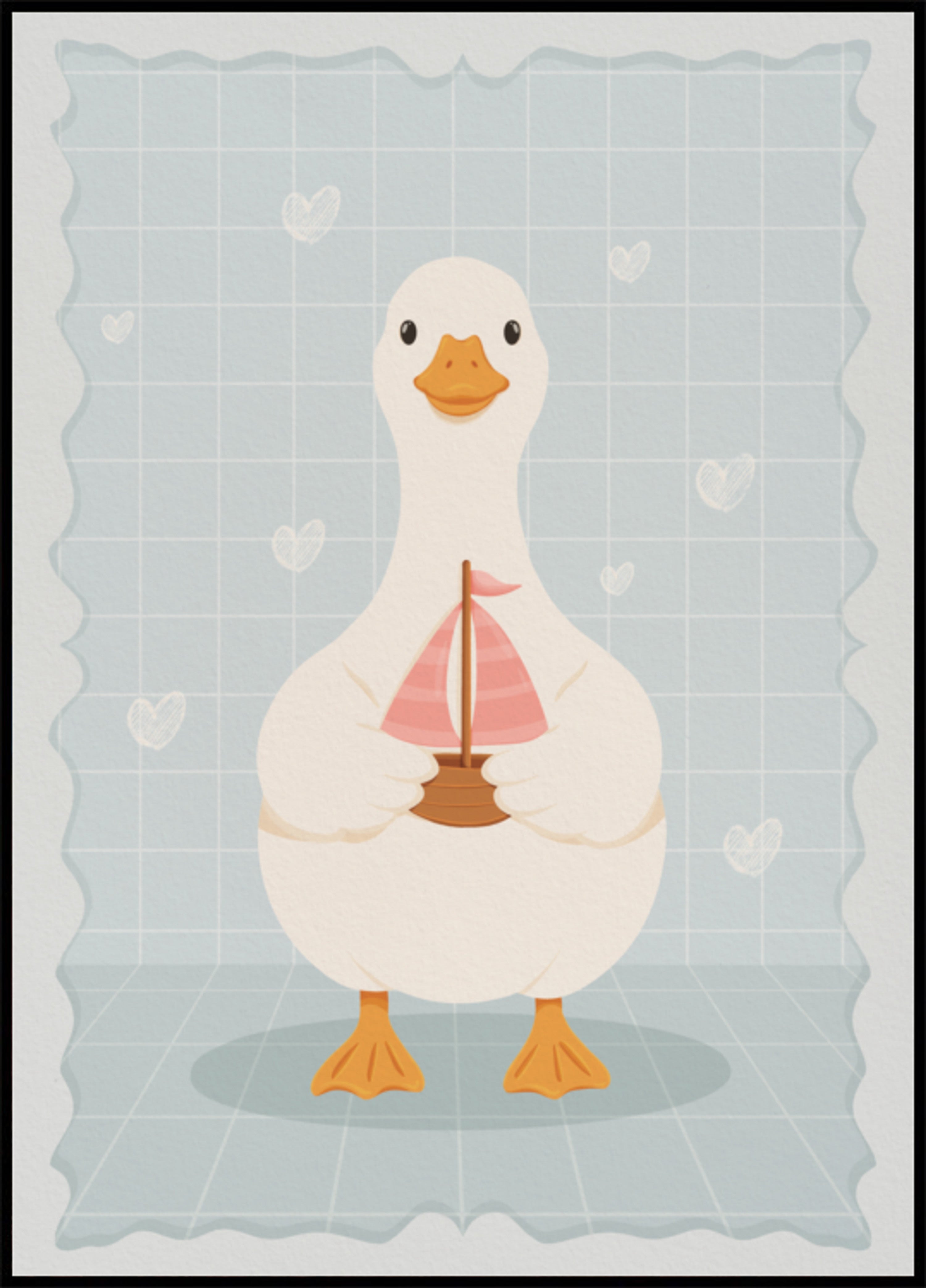 Sweet Goose With Sailboat