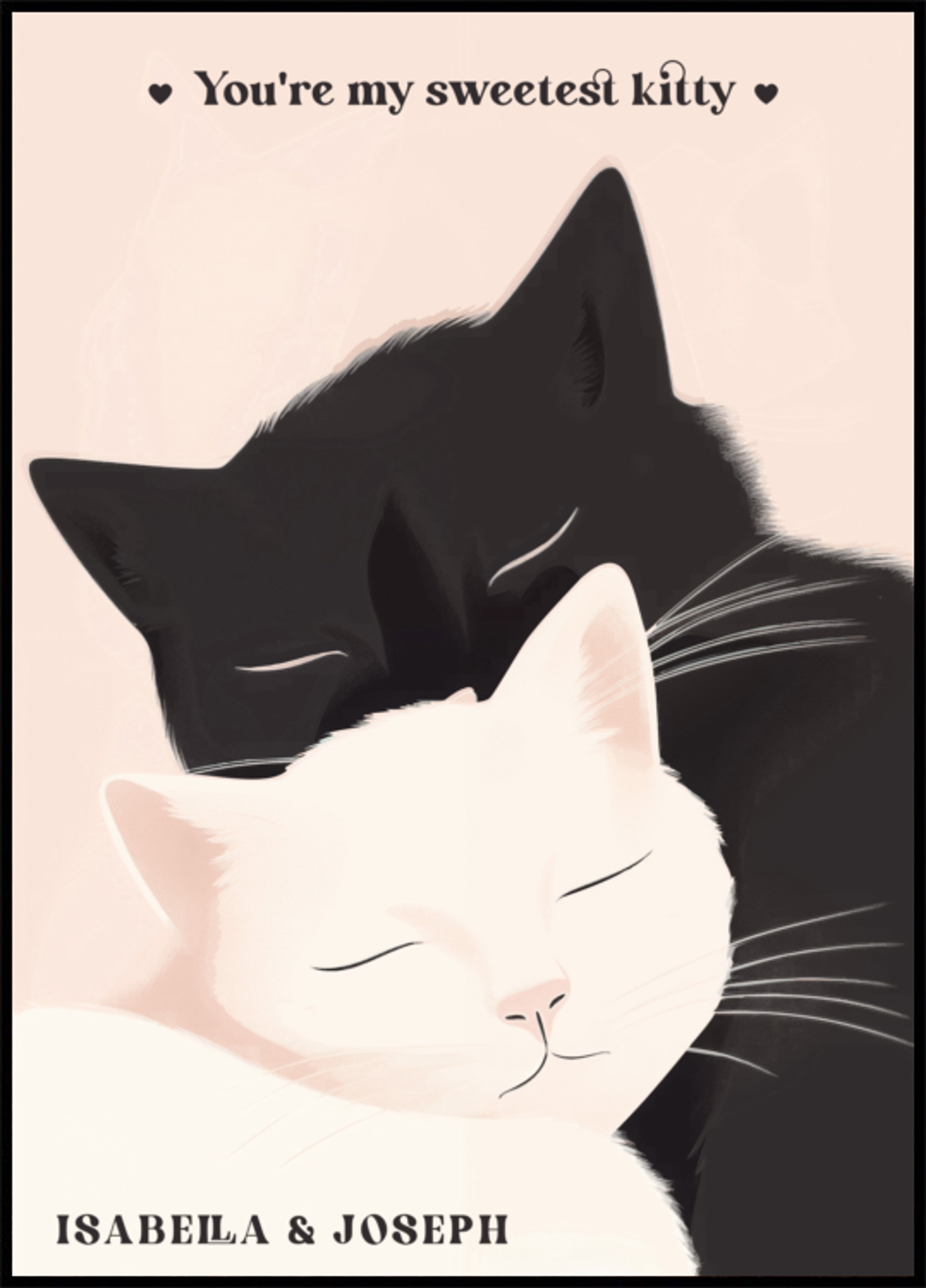 Ikke-personlig Kat Kærlighed Illustration