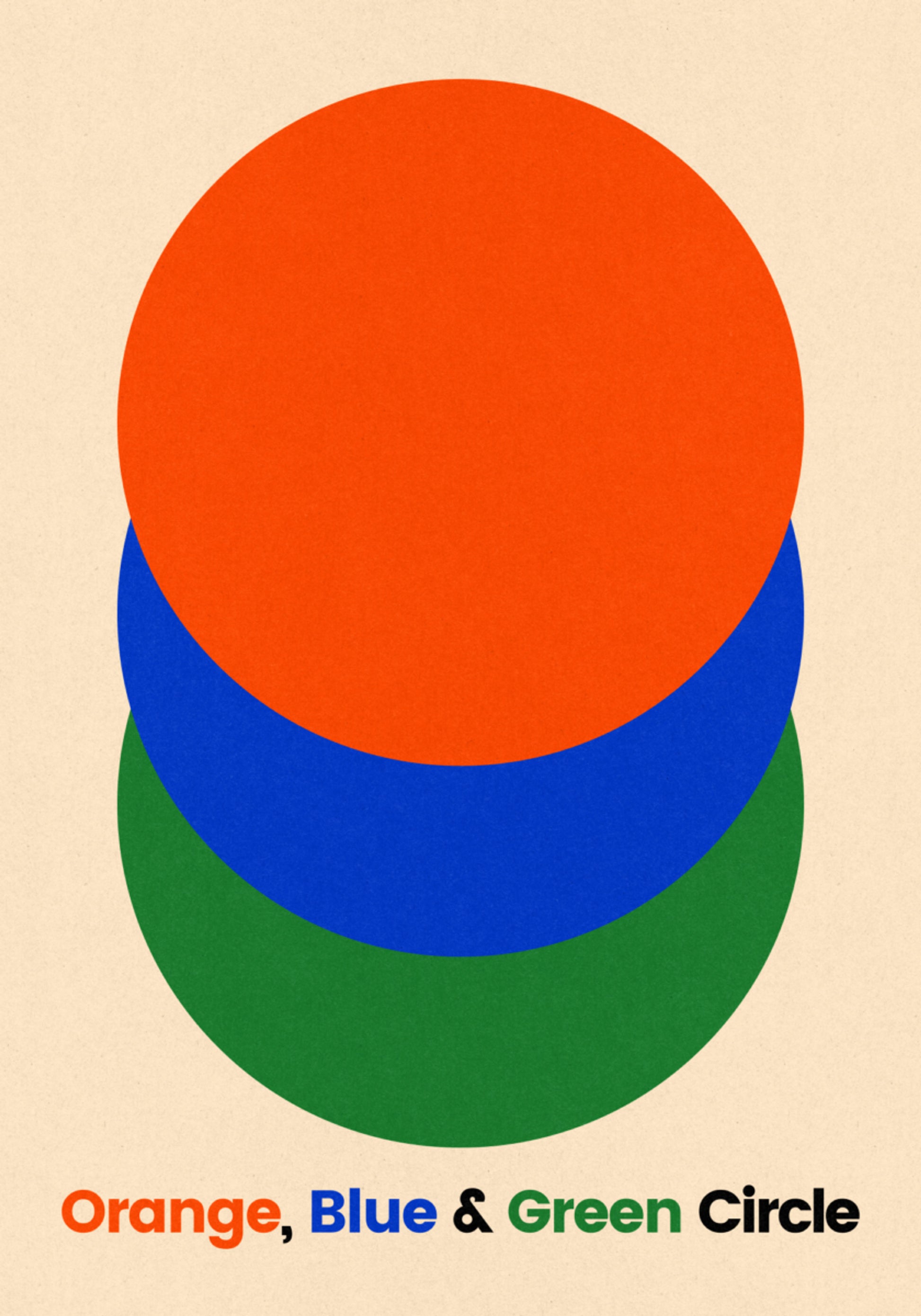 Orange Blue Green Circles