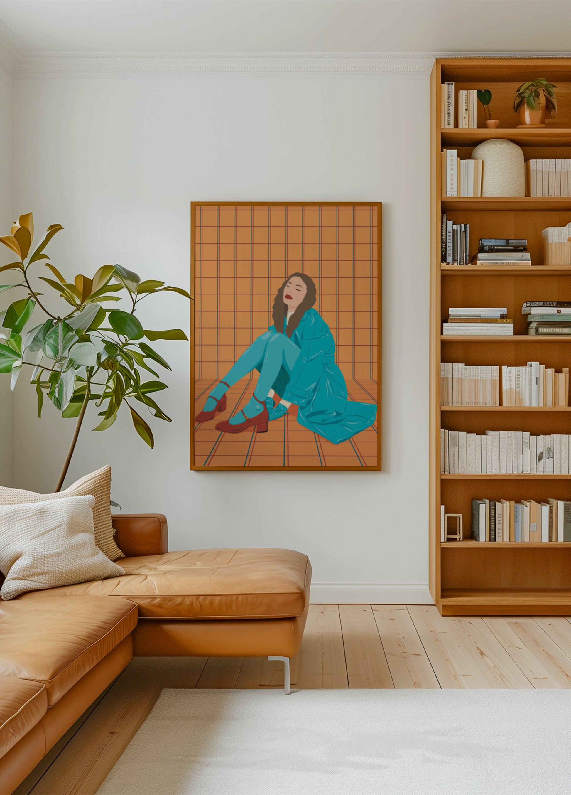 Stylish Woman in Teal