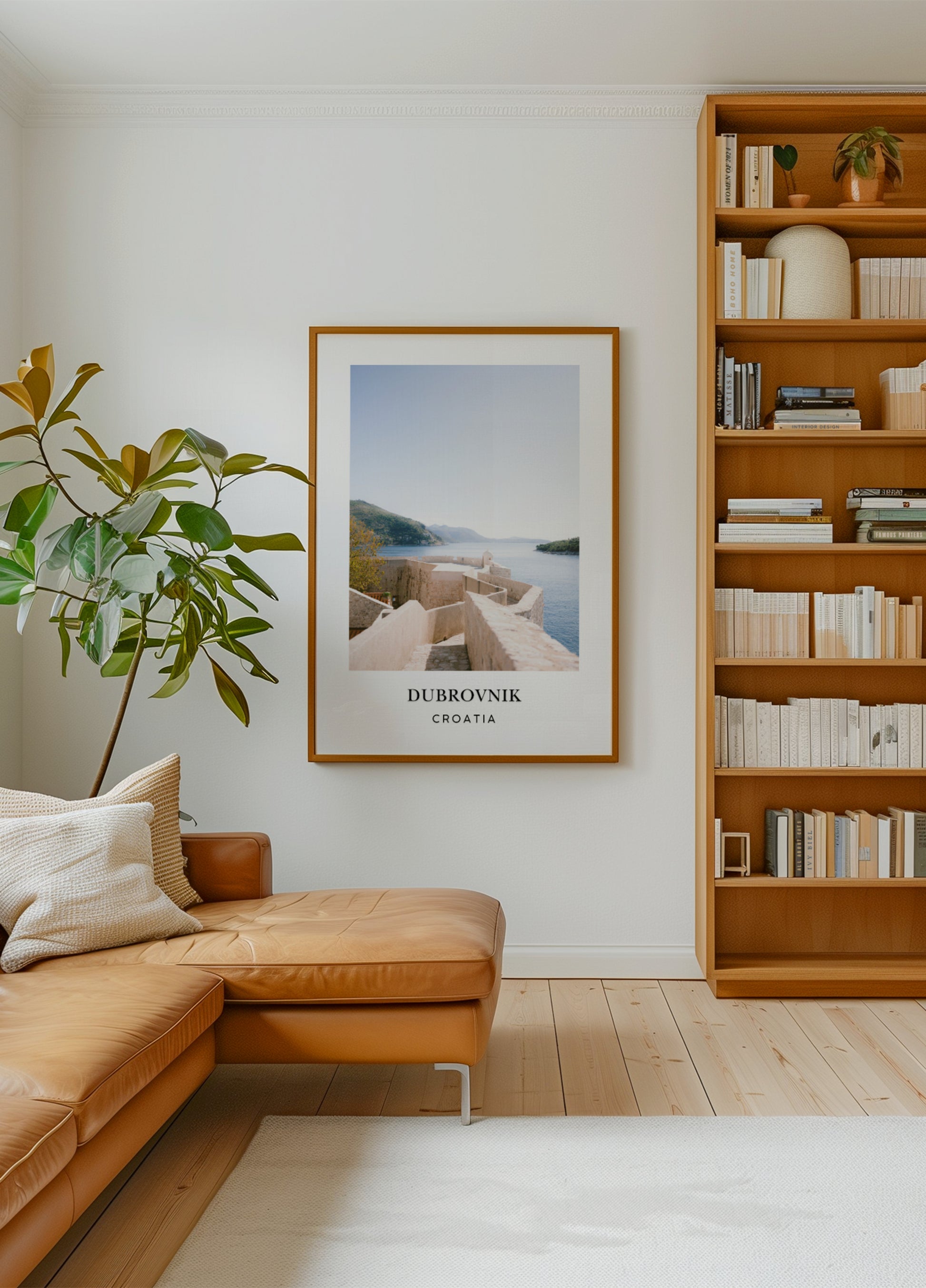 Wall of Dubrovnik Croatia Travel poster