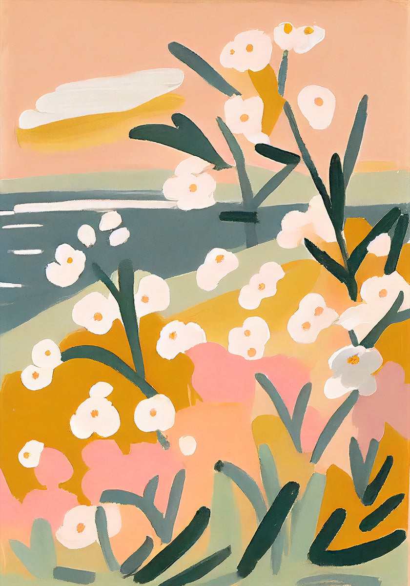 Petals by the Shore Plakat - Posterbox