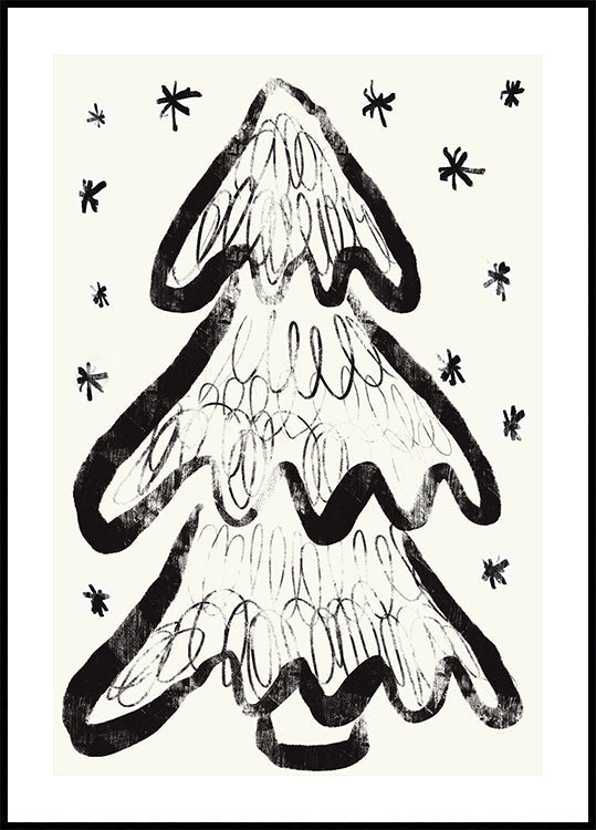 Swirly Pine Dreams Plakat - Posterbox