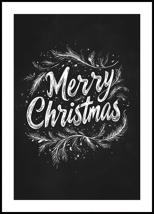 Holiday Chalk Wishes Plakat - Posterbox