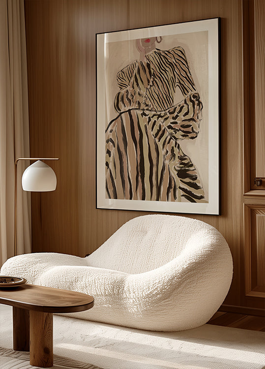 Zebra Elegance Plakat - Posterbox