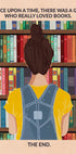 Book Girl (brunette) Plakat - Posterbox