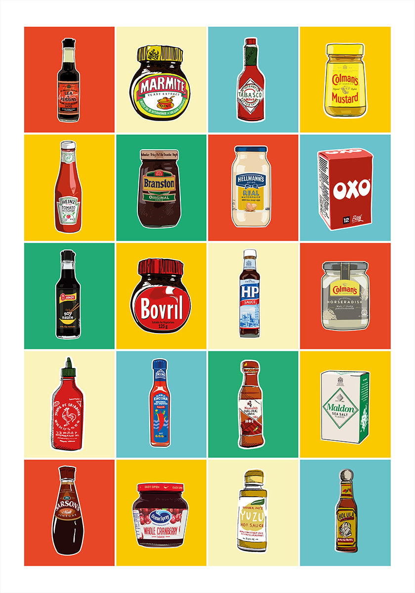 Taxonomy of Condiments - Posterbox