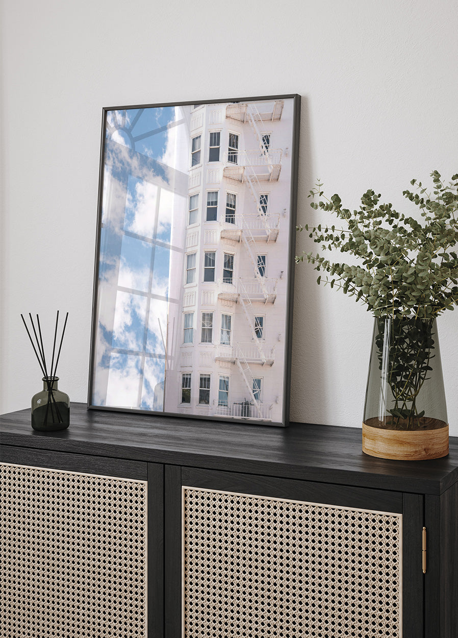 White Building Plakat - Posterbox.dk