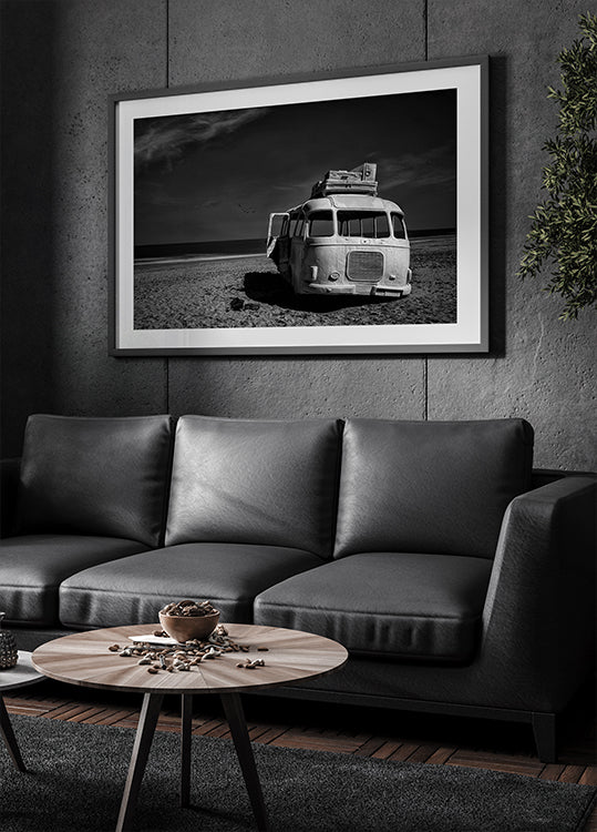 Beached Bus Plakat - Posterbox